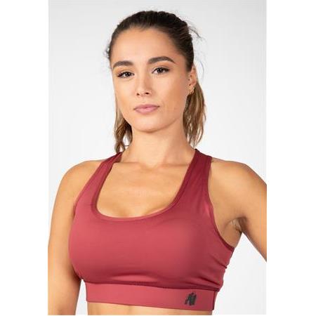 Meta Sports Bra - Burgundy Red